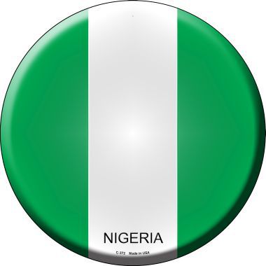 Nigeria Country Novelty Metal Circular Sign