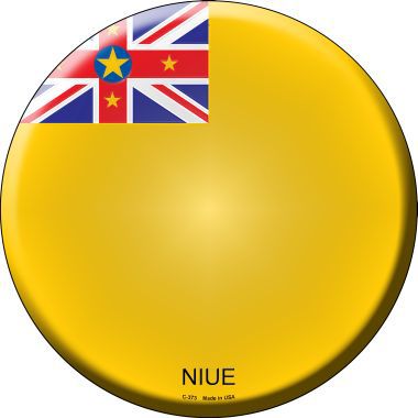 Niue Country Novelty Metal Circular Sign