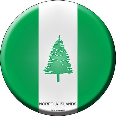 Norfolk Islands Novelty Metal Circular Sign