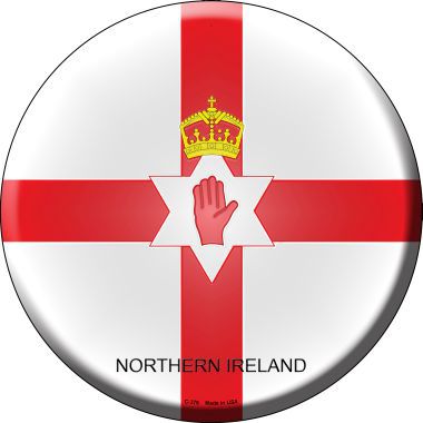 Northern Ireland Country Novelty Metal Circular Sign