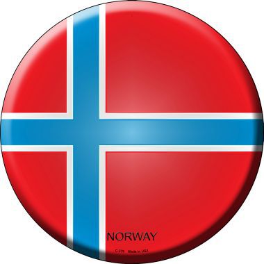 Norway Country Novelty Metal Circular Sign