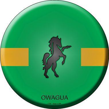 Owagua Country Novelty Metal Circular Sign