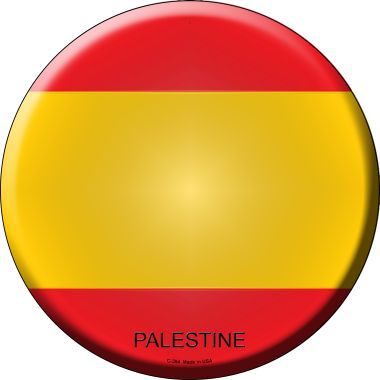 Palestine Country Novelty Metal Circular Sign