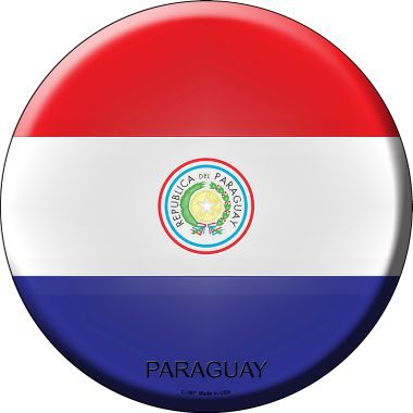 Paraguay Country Novelty Metal Circular Sign