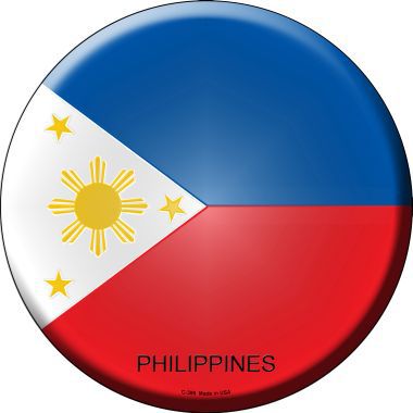 Philippines Country Novelty Metal Circular Sign