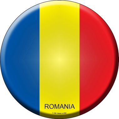 Romania Country Novelty Metal Circular Sign