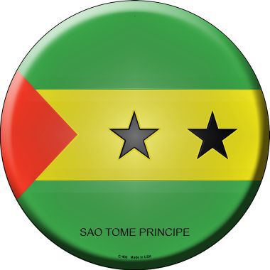 Sao Tome Principe Country Novelty Metal Circular Sign