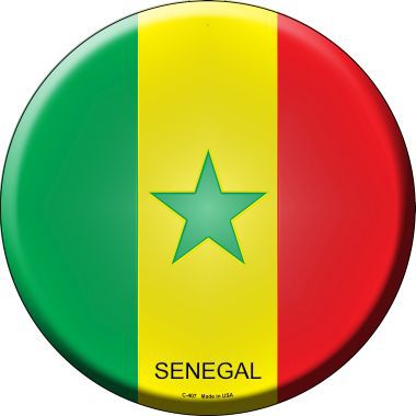 Senegal Country Novelty Metal Circular Sign