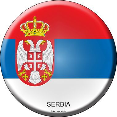 Serbia Country Novelty Metal Circular Sign