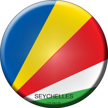 Seychelles Country Novelty Metal Circular Sign