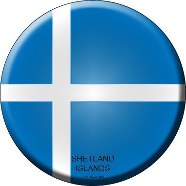 Shetland Islands Country Novelty Metal Circular Sign