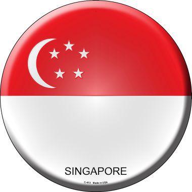 Singapore Country Novelty Metal Circular Sign