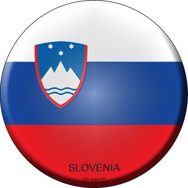 Slovenia Country Novelty Metal Circular Sign