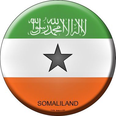 Somaliland Country Novelty Metal Circular Sign