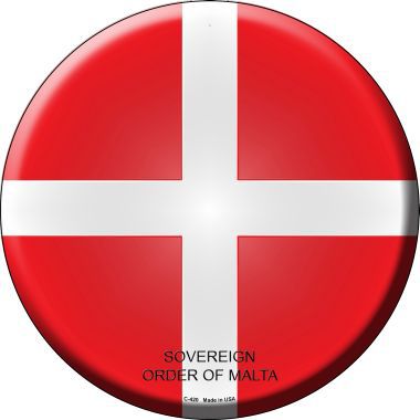 Sovereign Order of Malta Country Novelty Metal Circular Sign