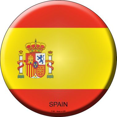 Spain Country Novelty Metal Circular Sign