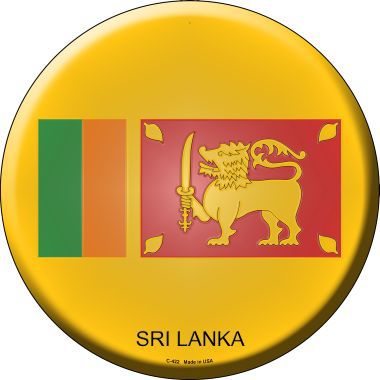 Sri Lanka Novelty Metal Circular Sign