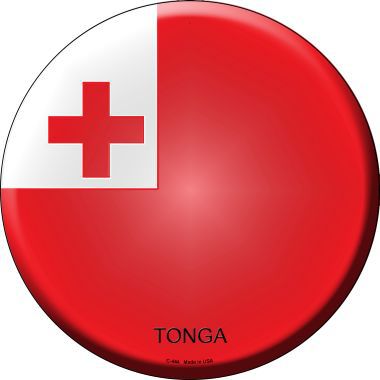 Tonga Country Novelty Metal Circular Sign