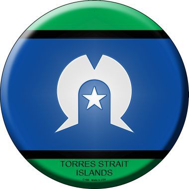 Torres Strait Islands Novelty Metal Circular Sign