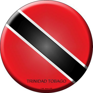 Trinidad Tobago Country Novelty Metal Circular Sign
