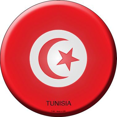 Tunisia Country Novelty Metal Circular Sign