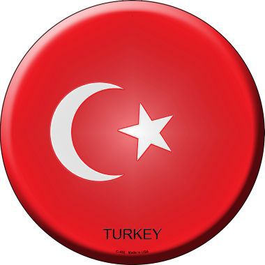 Turkey Country Novelty Metal Circular Sign