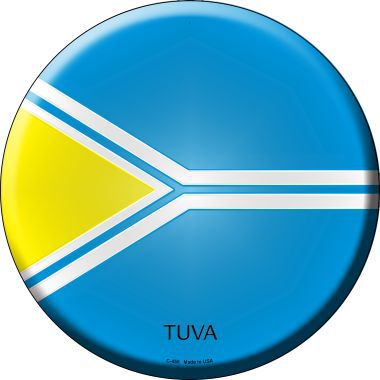 Tuva Country Novelty Metal Circular Sign