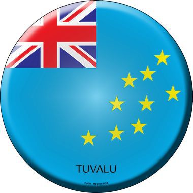 Tuvalu Country Novelty Metal Circular Sign