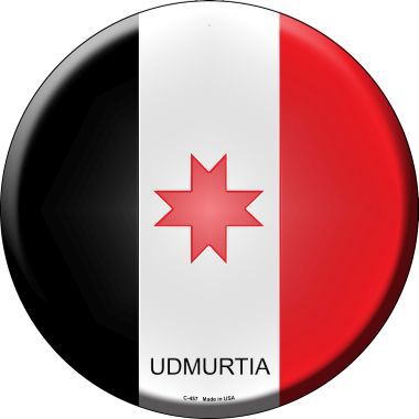 Udmurtia Country Novelty Metal Circular Sign