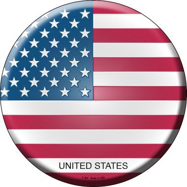 United States Country Novelty Metal Circular