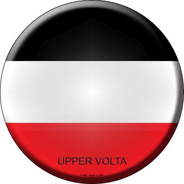 Upper Volta Country Novelty Metal Circular Sign