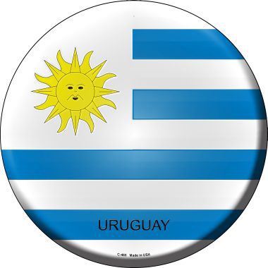 Uruguay Country Novelty Metal Circular Sign