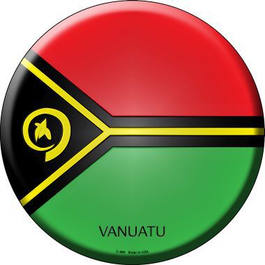 Vanuatu Country Novelty Metal Circular Sign