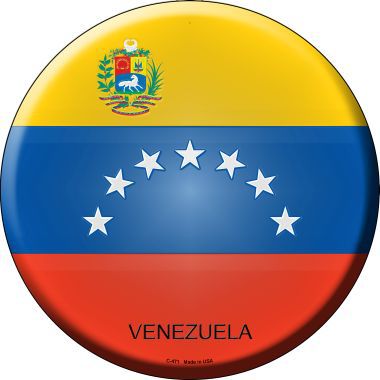 Venezuela Country Novelty Metal Circular Sign