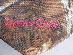 13 inch Explorer Tactical Camo Chik Pink trim Drawstring Backpack