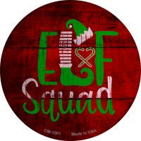 Elf Squad Novelty Circle Coaster Set of 4