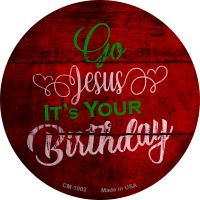 Go Jesus Novelty Circle Coaster Set of 4