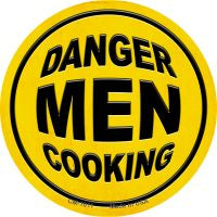 Danger Men Cooking Novelty Metal Mini Circle Magnet CM-1011