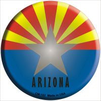Arizona State Flag Novelty Metal Mini Circle Magnet CM-102