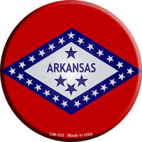 Arkansas State Flag Novelty Circle Coaster Set of 4