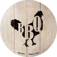 Chickens Make BBQ Novelty Circle Coaster Set of 4