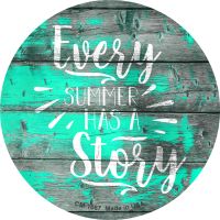 Every Summer Story Novelty Circle Coaster Set of 4