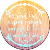 Good Enough Memory Novelty Circle Coaster Set of 4