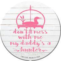 Daddys A Hunter Novelty Circle Coaster Set of 4