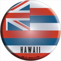 Hawaii State Flag Novelty Metal Mini Circle Magnet CM-110