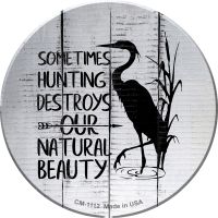 Destroys Natural Beauty Novelty Circle Coaster Set of 4