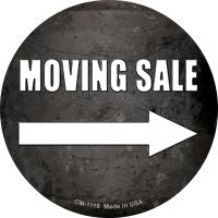 Moving Sale Right Novelty Metal Mini Circle Magnet CM-1118