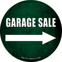 Garage Sale Right Novelty Circle Coaster Set of 4