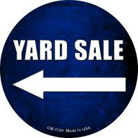 Yard Sale Left Novelty Circle Coaster Set of 4