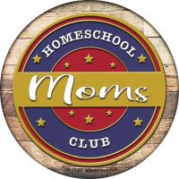 Homeschool Mom Novelty Circle Coaster Set of 4